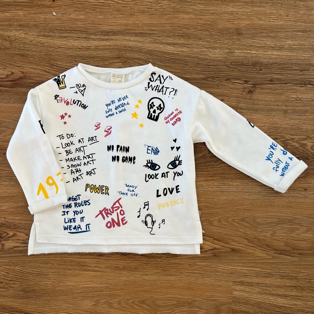 ZARA girls boys crew sweater shirt